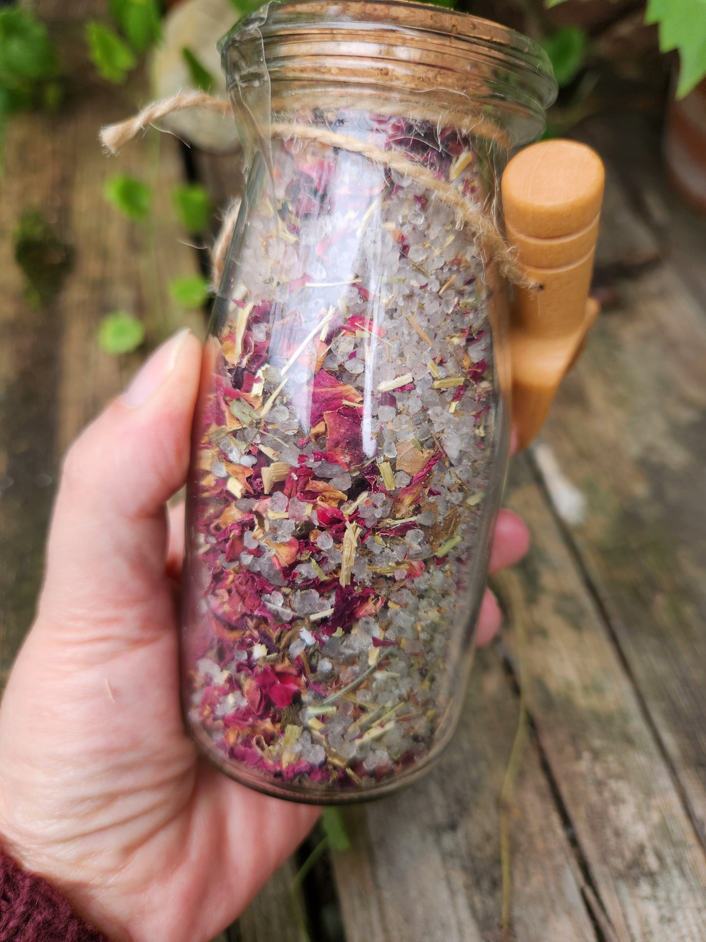 Ritualbad "Liebeszauber" / Badesalz / Rosenblüten / Rosen / Kräutermagie / Sinnlichkeit / bathsalt / Hexenwissen / Liebeszauber