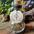 Pflanzengeistflasche "Gesundheit & Wohlbefinden" / Hexenflasche / witchbottle / Haussegen / Schutz / witchcraft / Hexentum / Magie / Kräutermagie